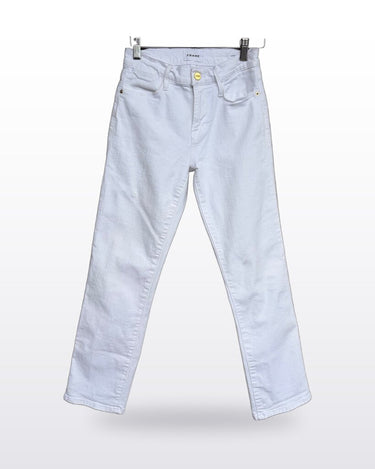 FRAME Le High Straight White Denim Jeans sz 25