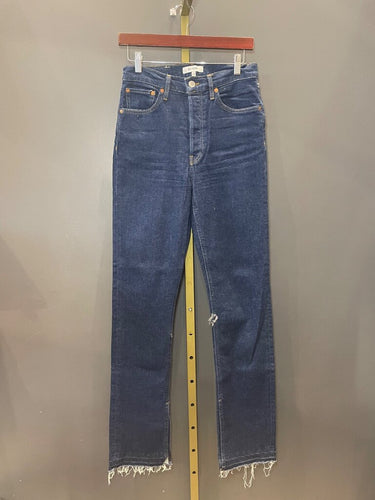 RE/DONE High Rise Straight Leg Jeans Size 27 sz 27