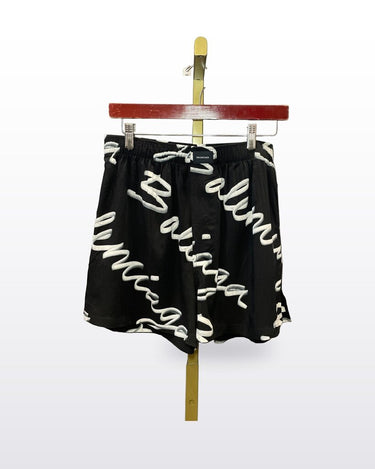Balenciaga Script Logo Pajama Boxer Shorts sz 36