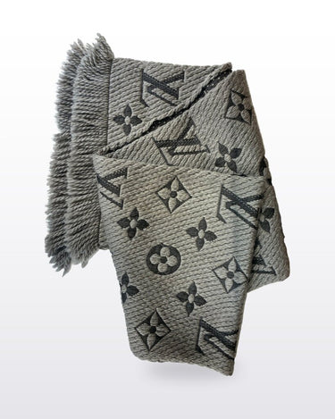 Louis Vuitton Logomania Wool & Silk Scarf