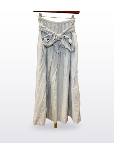 THE GREAT. Light Blue Tie-Waist Maxi Skirt sz 1