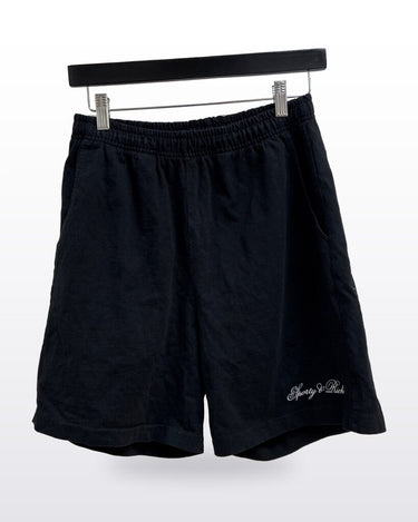 Sporty & Rich Black Logo Sweatshorts sz S
