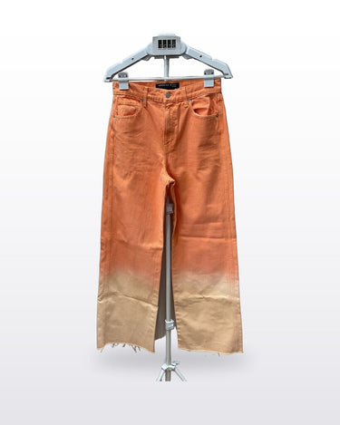 Veronica Beard Orange Ombre Straight Leg Jeans sz 27