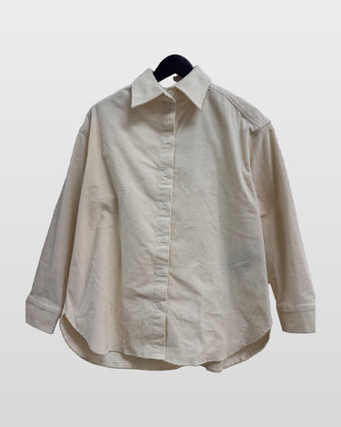 The Kooples Hill Velvet Corduroy Button-Down Shirt sz 1