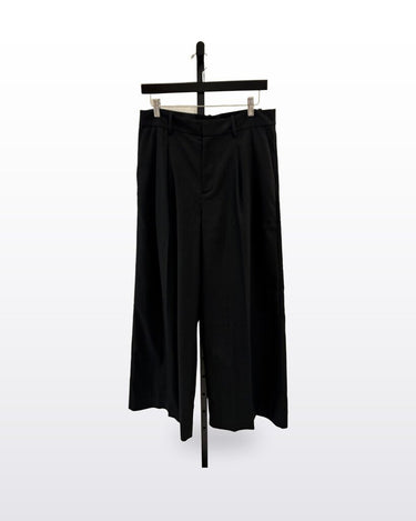 Madewell Black Wide-Leg Trousers sz 4