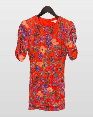 Maje Sequined Floral Mini Dress sz 1