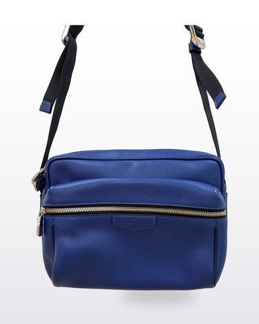 Louis Vuitton Blue Taiga Leather Crossbody Bag