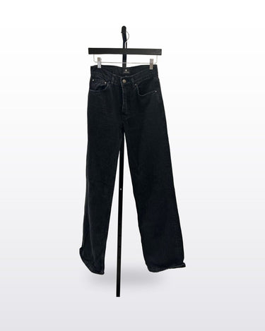 ANNE BING Black Straight-Leg Jeans Size 25 sz 25