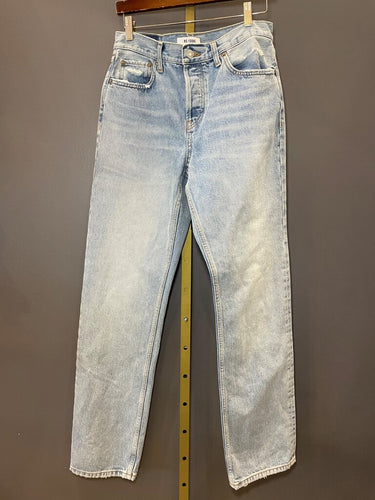RE/DONE Light Wash Straight Leg Jeans sz 28