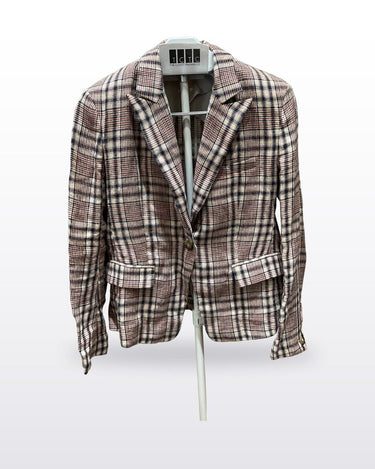 Isabel Marant Étoile Plaid Single-Button Blazer sz 36