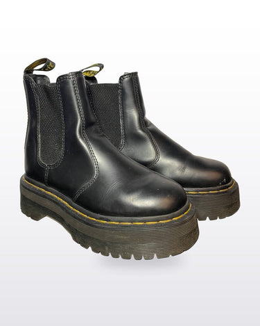 Dr. Martens Black 2976 Quad Platform Chelsea Boots sz 5