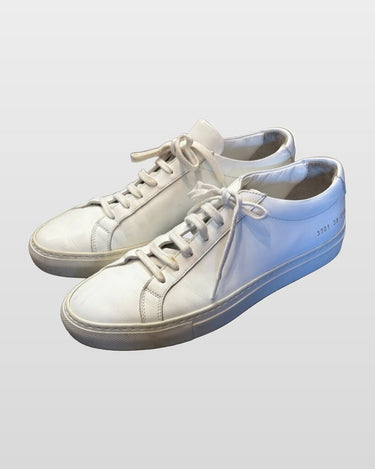 Common Projects White Leather Original Achilles Low Sneakers Size 39 sz 39