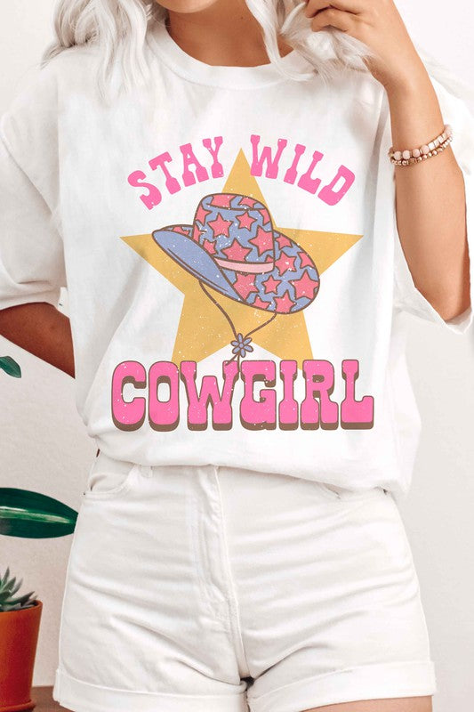 STAY WILD COWGIRL GRAPHIC TEE