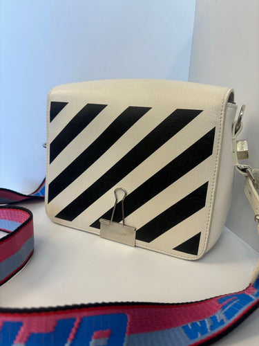 Off-White Striped Crossbody Bag