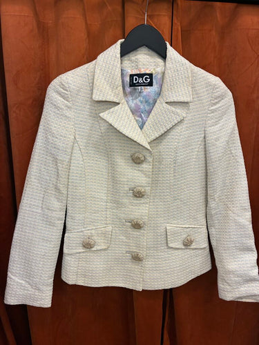 D&G Vintage Tweed Blazer Size 26/40