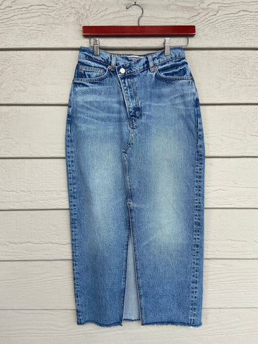 Reformation High-Waisted Denim Skirt size 26