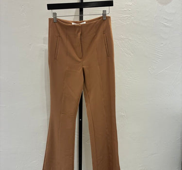 Veronica Beard Azariah Wide-Leg Pants in Acorn