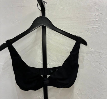 SKIMS Black Ribbed Bralette Size XL