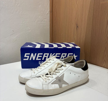 Golden Goose Superstar White Leather Sneakers sz 41