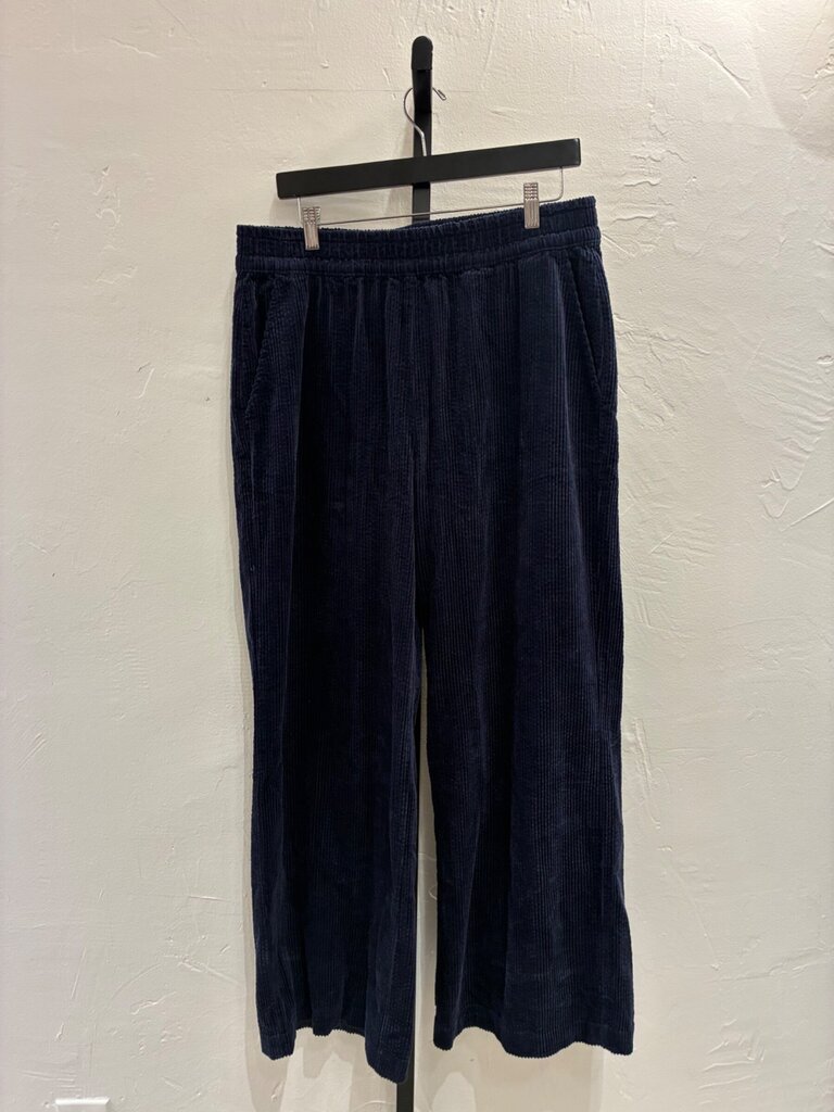 Marine Layer Navy Corduroy Wide Leg Pants sz LARGE