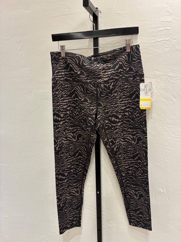 Zella High Waist 7/8 Leggings in Abstract Pattern sz L
