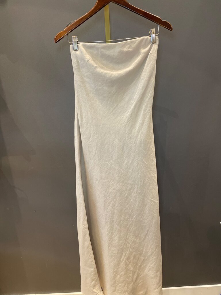 Enza Costa Linen-Blend Maxi Skirt sz 1