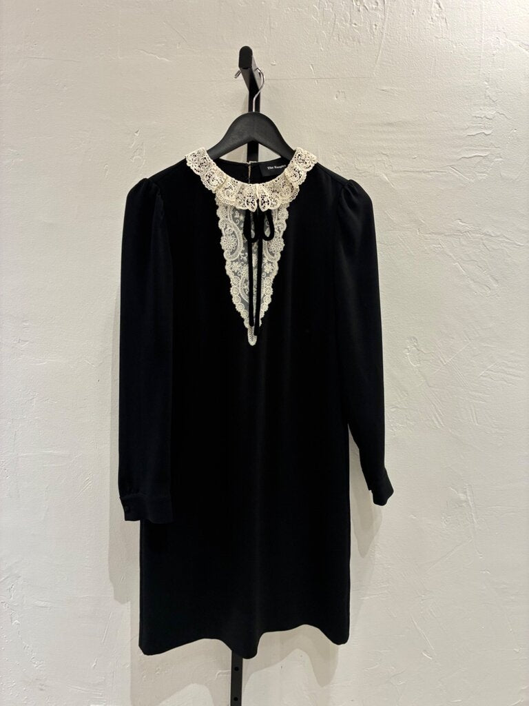 The Kooples Lace Collar Long Sleeve Mini Dress