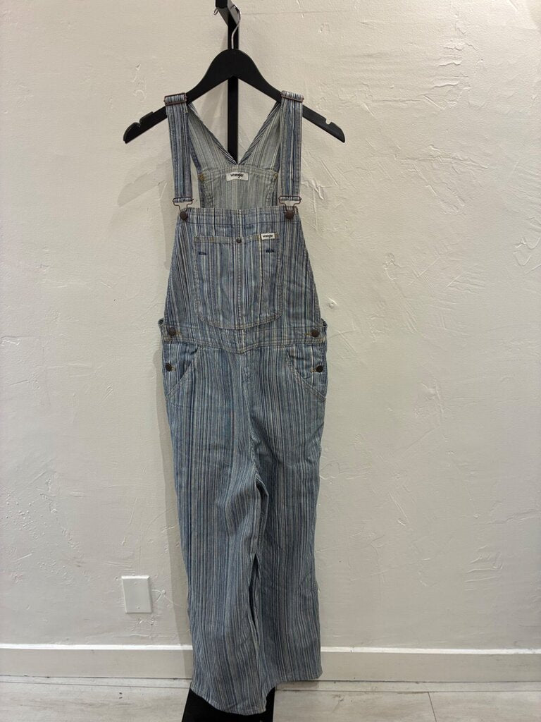Wrangler Hickory Stripe Denim Overalls