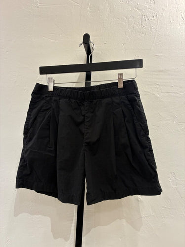 James Perse Black Elastic Waist Pleated Shorts sz 0