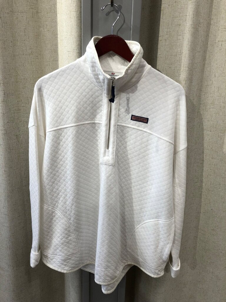 Vineyard Vines Quilted Shep Shirt Quarter-Zip Pullover sz L