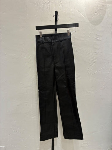 Bardot Black Faux Leather High-Waist Pants sz AU 6