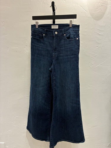 Frame Wide Leg Jeans in Dark Wash sz 30