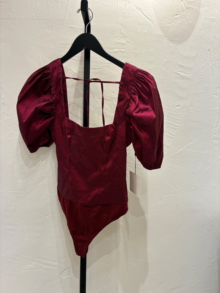 Majorelle Puff Sleeve Bodysuit sz S