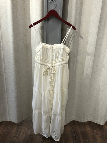 Cleobella Sleeveless Tiered Eyelet Maxi Dress sz S