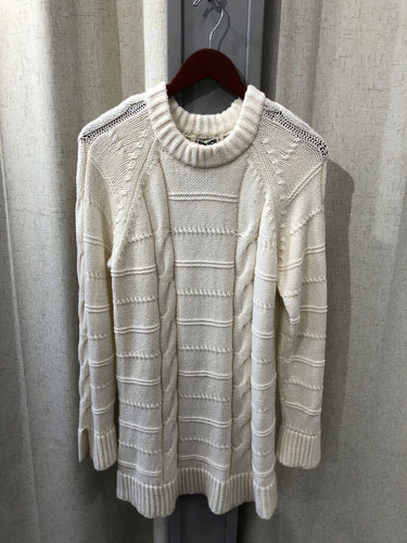 Ciao Lucia Ivory Pria Cable Knit Sweater Dress sz S