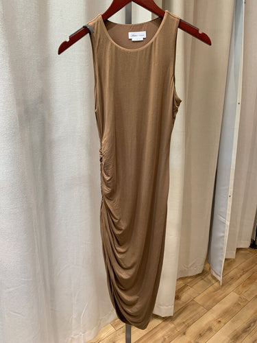 Lovers + Friends Ruched Sleeveless Midi Dress sz XS