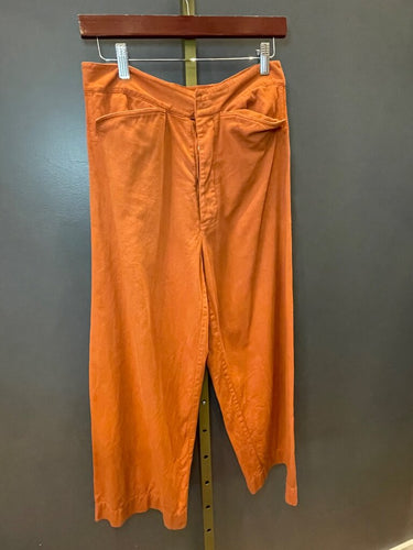 Chan Luu Orange Lace-Up Back Wide Leg Pants sz S