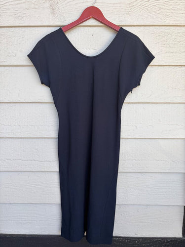 Giorgio Armani Cap-Sleeve Scoop Neck Sheath Dress sz 44