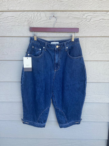 TWP Denim Jodhpur Crop Pants sz 26