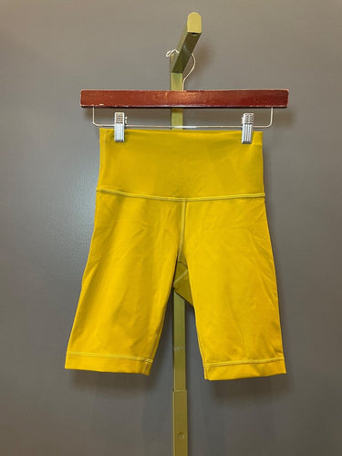 Lululemon Align Short 8" in Mustard Yellow sz 4