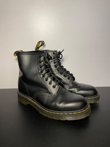 Dr. Martens Black Smooth Leather 1460 8-Eye Lace Up Boots sz 9