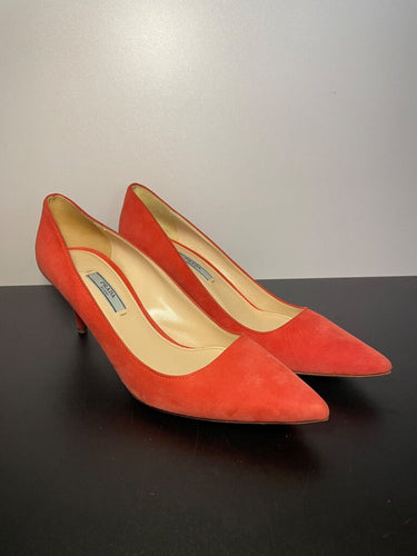 Prada Suede Pointed-Toe Pumps sz 40