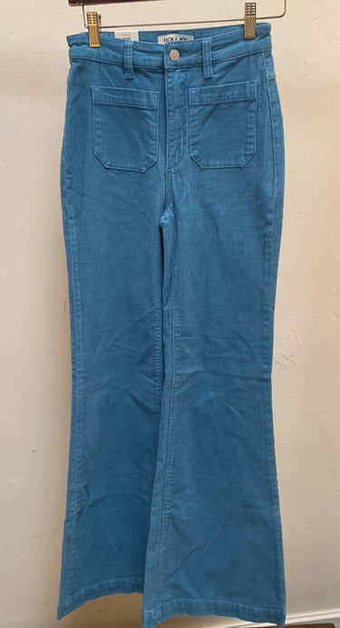 Rolla's Eastcoast Flare Corduroy Pants in Teal Blue sz 25