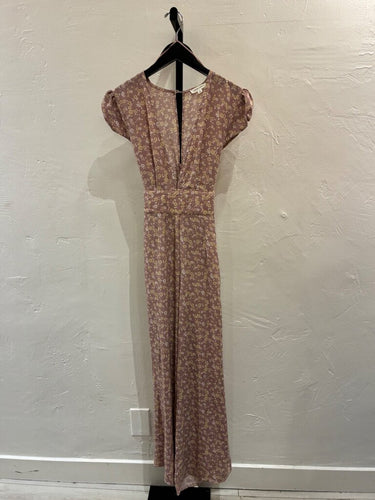 Cotton Candy LA Floral Wide-Leg Jumpsuit sz S