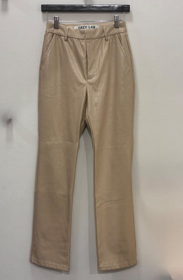 Grey Lab Faux Leather Tapered Pants sz XS
