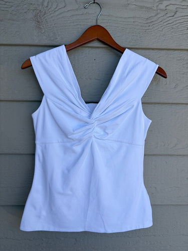 Aritzia Contour Twist V-Neck Sleeveless Top sz L