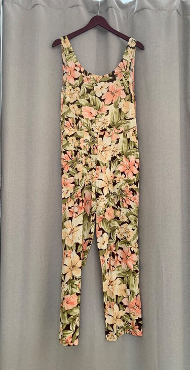 Seea Floral Print Sleeveless Jumpsuit