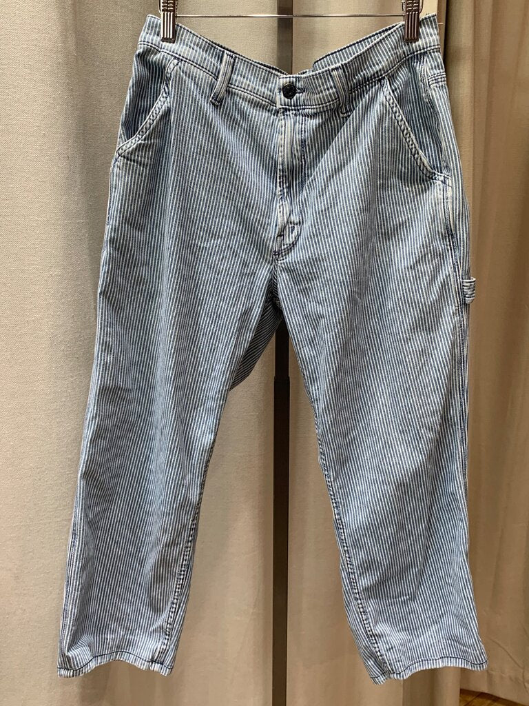 Mother Hickory Stripe Carpenter Jeans sz 31