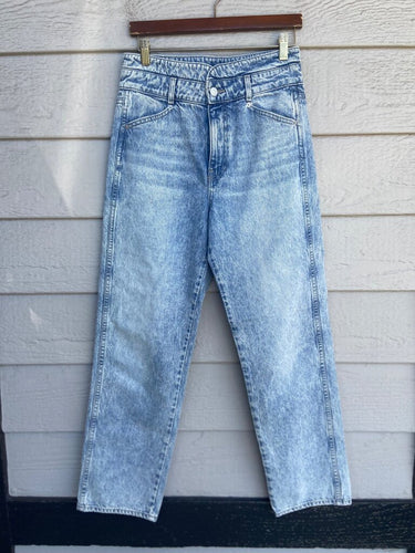 Veronica Beard Double Waistband Straight Leg Jeans sz 28