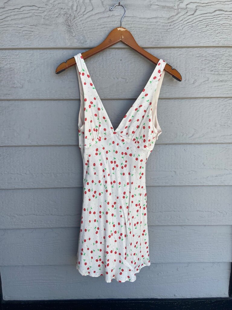 Zara Cherry Print Mini Dress sz S